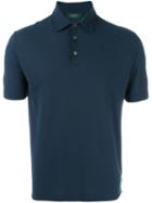 Zanone Shortsleeved T-shirt, Men's, Size: 48, Blue, Cotton