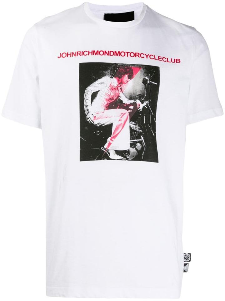 John Richmond Rusiki Photo Print T-shirt - White