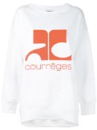 Courrèges - Logo Sweatshirt - Women - Cotton - 1, White, Cotton