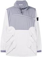Stone Island Colour-block Pullover Jacket - White