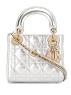 Christian Dior Pre-owned Lady Dior Cannage Mini Bag - Silver