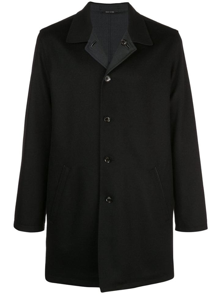 Ermenegildo Zegna Welt Detail Coat - Black