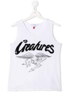 Givenchy Kids Teen Creatures Print Tank Top - White