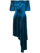 Preen By Thornton Bregazzi Velvet Courtney Dress - Blue