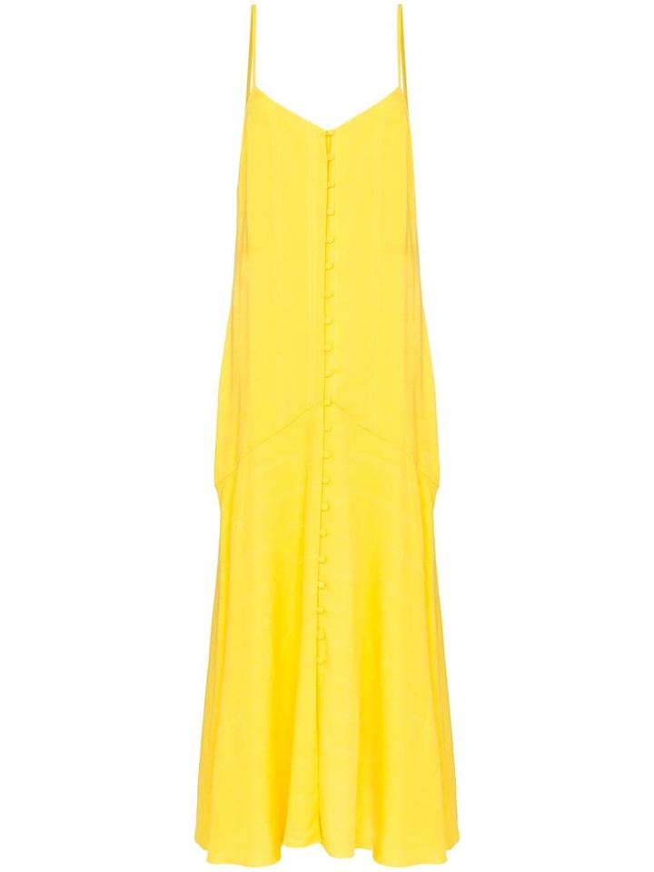 Mara Hoffman Diana Button Down Maxi Dress - Yellow