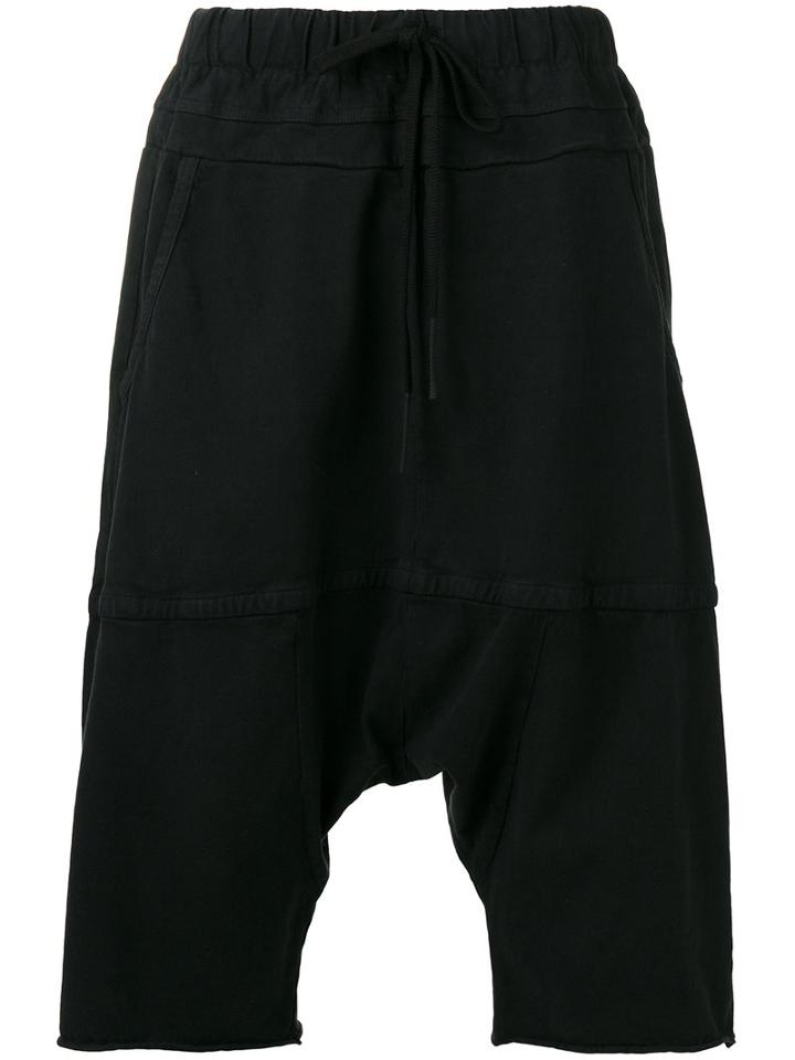 Lost & Found Ria Dunn - Drop-crotch Shorts - Men - Cotton - S, Black, Cotton