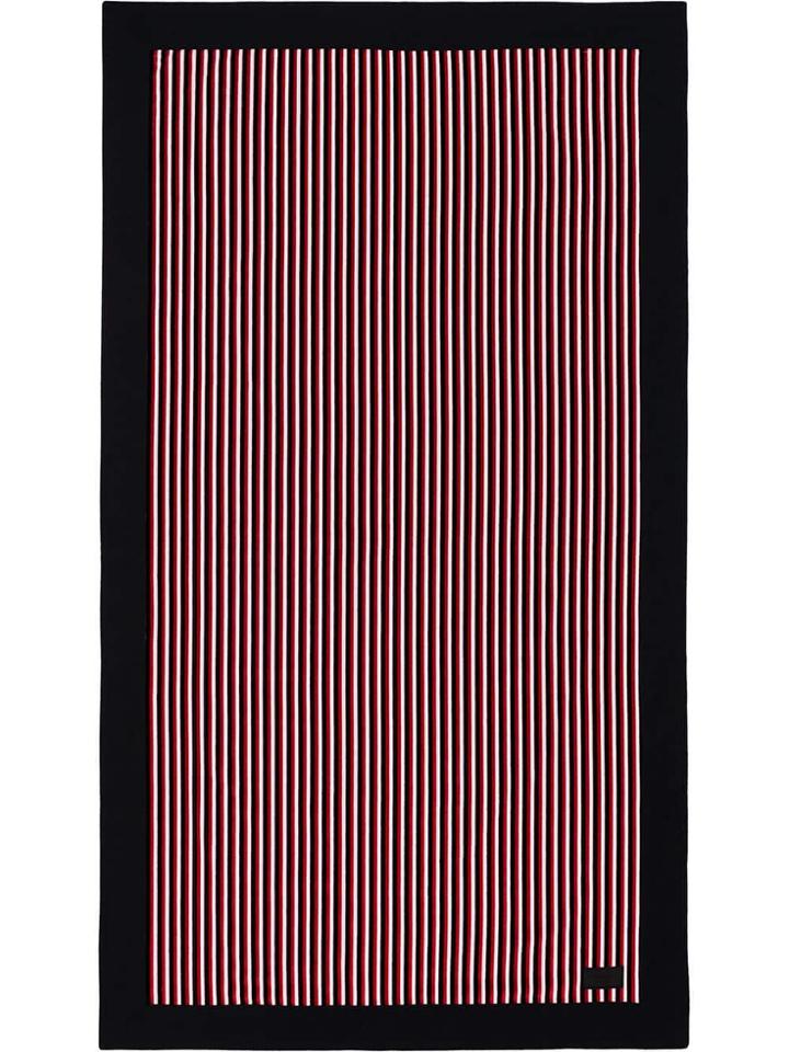 Prada Striped Terry Beach Towel - Black