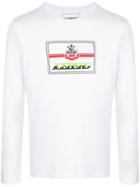 Iceberg Logo Print Long Sleeve T-shirt - White