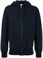 Sacai Drawstring Hoodie, Men's, Size: 2, Blue, Cotton/nylon