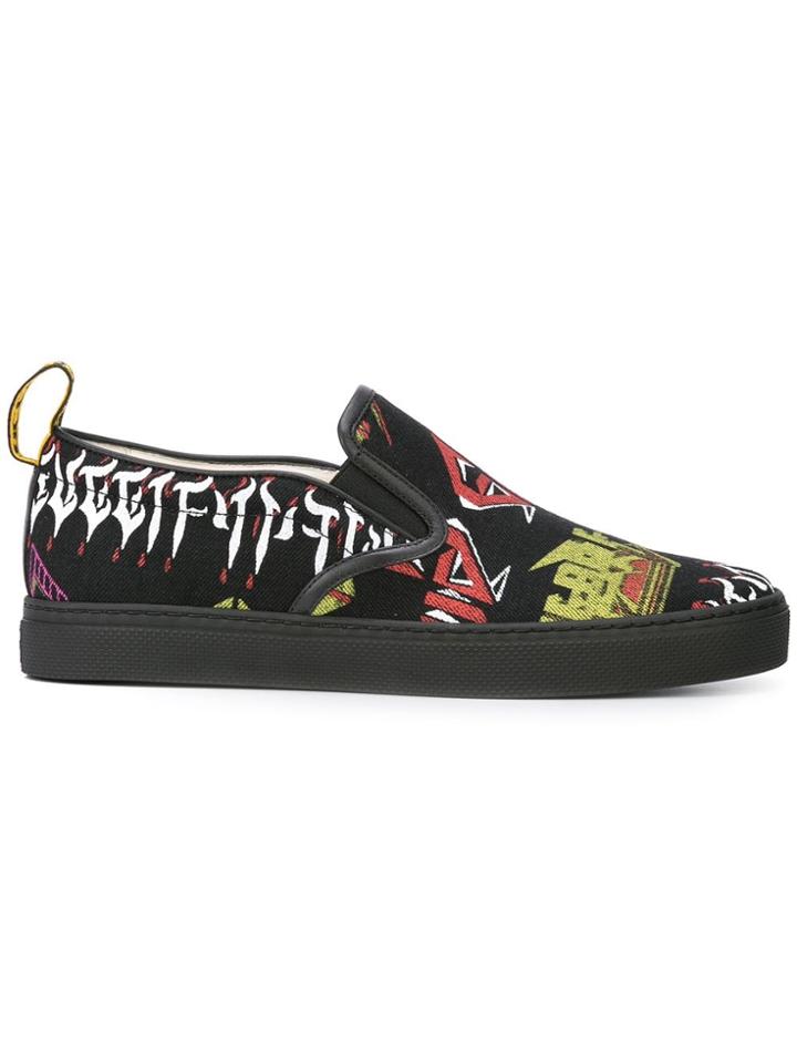 Gucci Printed Sneakers - Black
