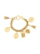 Chanel Pre-owned Cc Charms Chain Bracelet - Gold