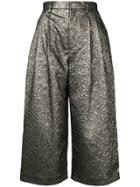 Comme Des Garçons Noir Kei Ninomiya Metallic Textured Culottes - Gold