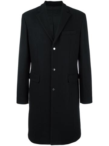 Matiéres Single Breasted Coat, Men's, Size: Large, Blue, Wool/nylon