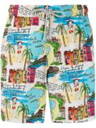 Bluemint French Riviera Print Swim Shorts - White