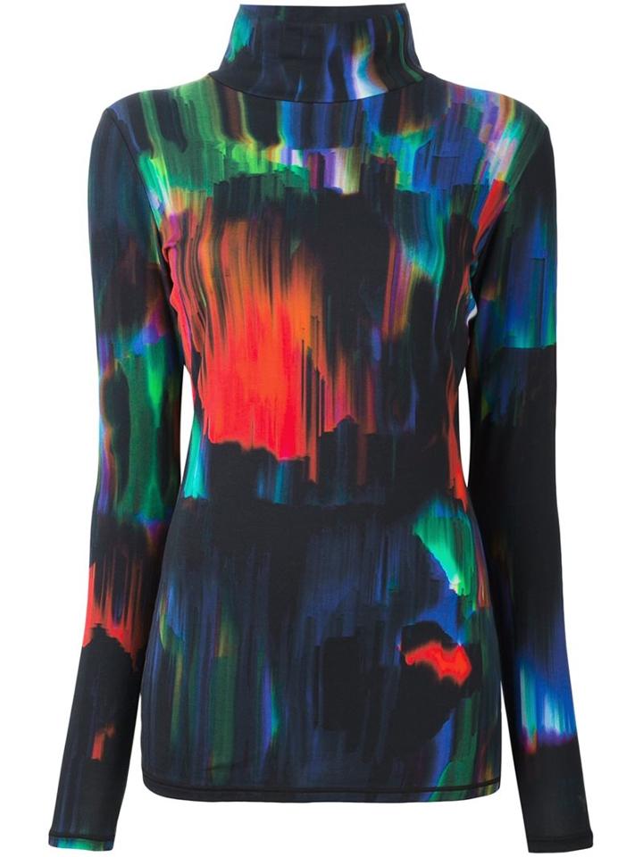 Y-3 'detritus' Top, Women's, Size: Medium, Blue, Cotton/spandex/elastane