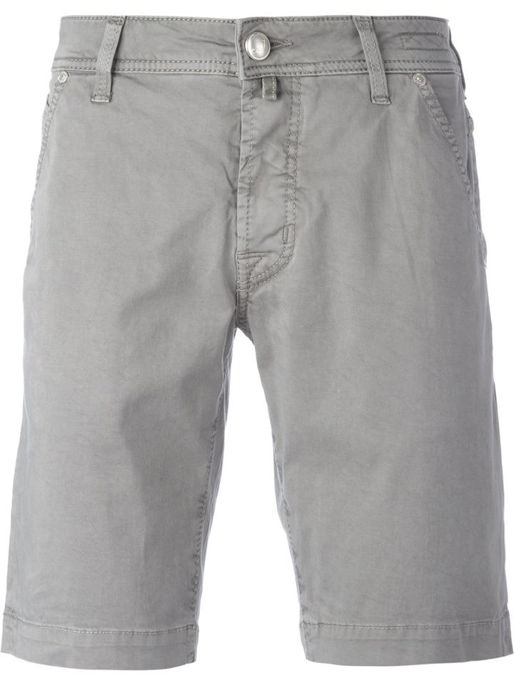 Jacob Cohen Bermuda Shorts, Men's, Size: 34, Grey, Cotton/spandex/elastane