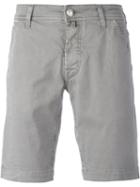 Jacob Cohen Bermuda Shorts, Men's, Size: 34, Grey, Cotton/spandex/elastane