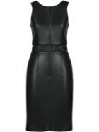 Lilly Sarti - Leather Midi Dress - Women - Leather - 38, Black, Leather