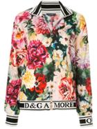 Dolce & Gabbana Floral Print Zip-up Jacket - Multicolour