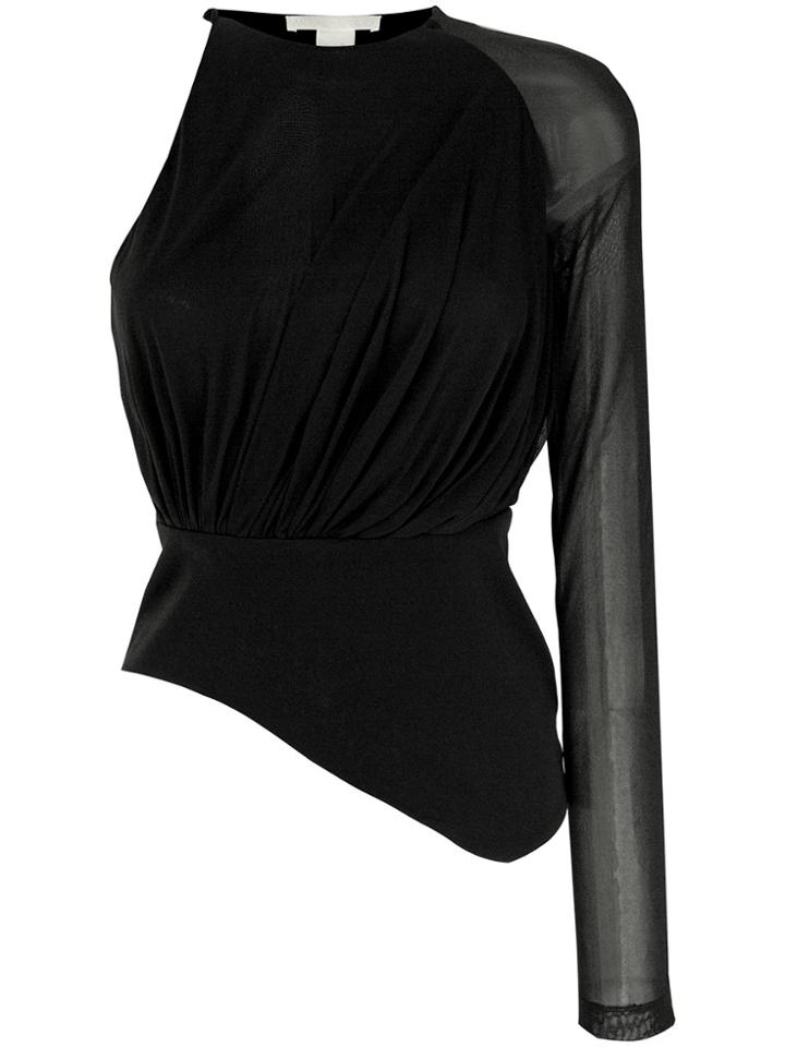 Antonio Berardi One Shoulder Top - Black