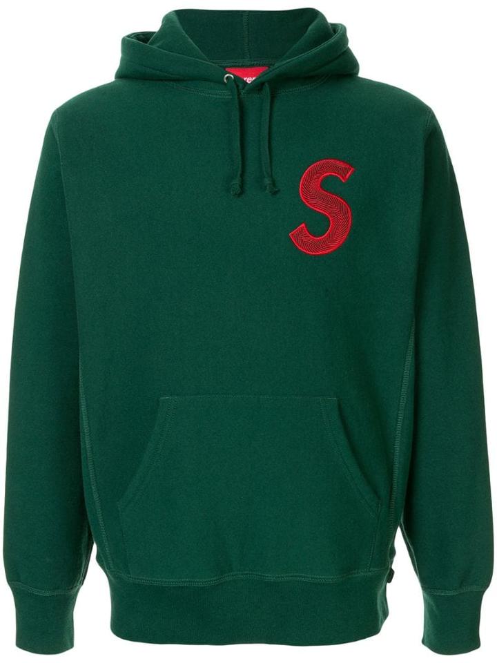 Supreme S Logo Hooded Sweatshirt - Green
