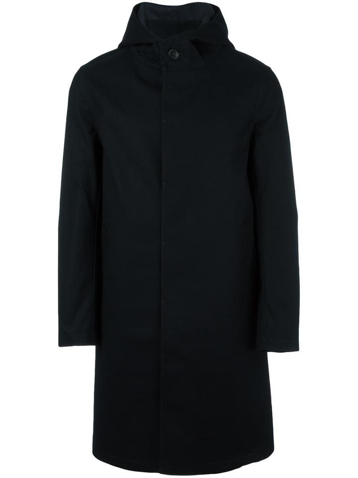Mackintosh Hooded Coat, Men's, Size: 40, Blue, Cotton/wool