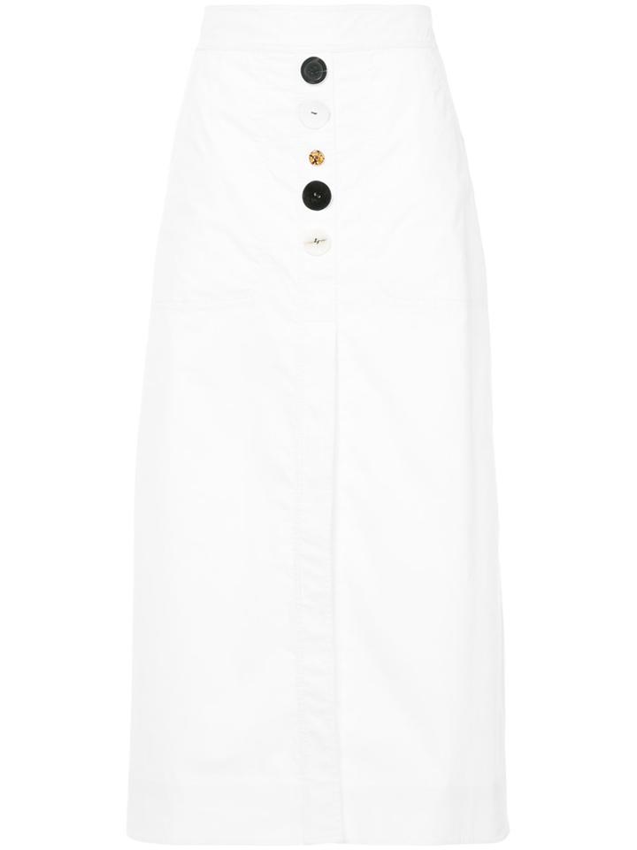 Ellery Future Legend A-line Skirt - White