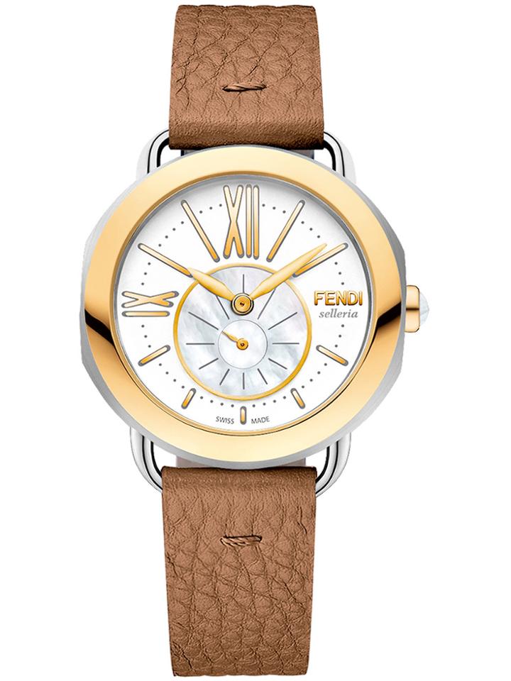 Fendi Selleria Watch With Interchangeable Strap - Brown