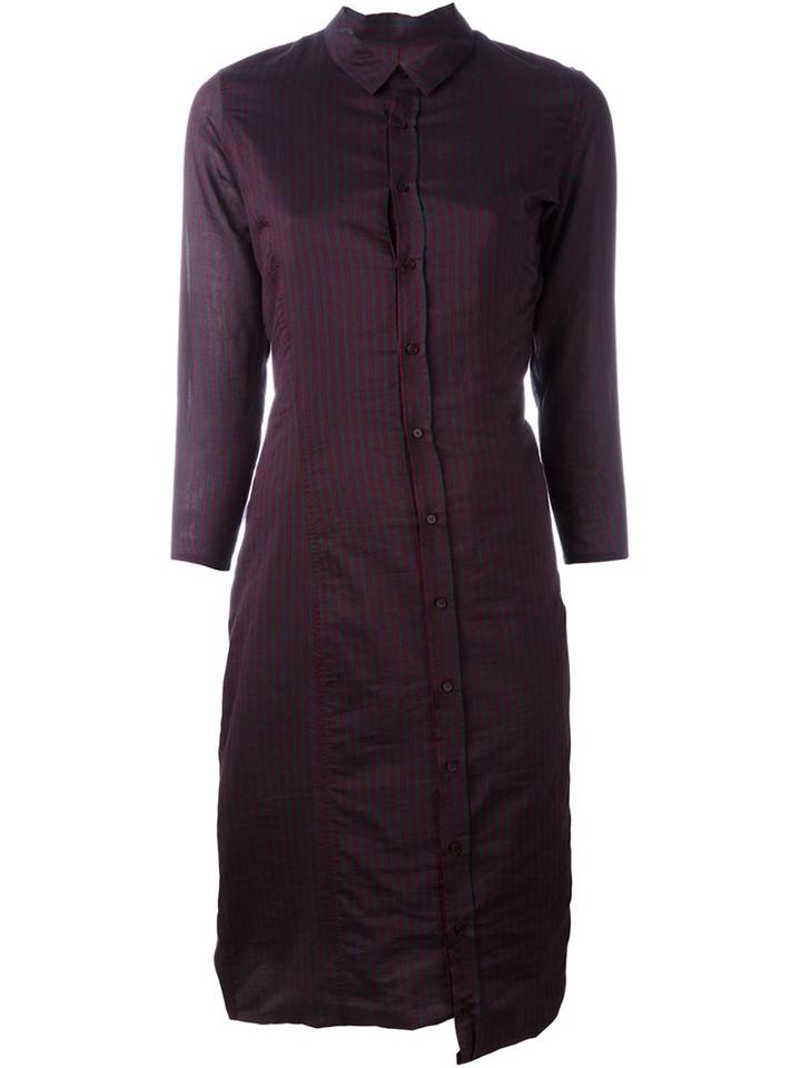 A.f.vandevorst 161 Decay Shirt Dress, Women's, Size: 36, Red, Cotton/silk
