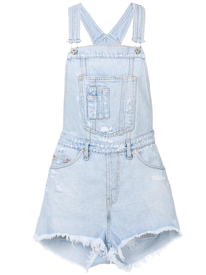 Off-white Denim Dungarees - Blue