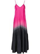 8pm Ombré Print Maxi Dress - Pink & Purple