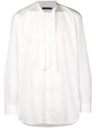 Issey Miyake Tie Neck Tailored Shirt - White
