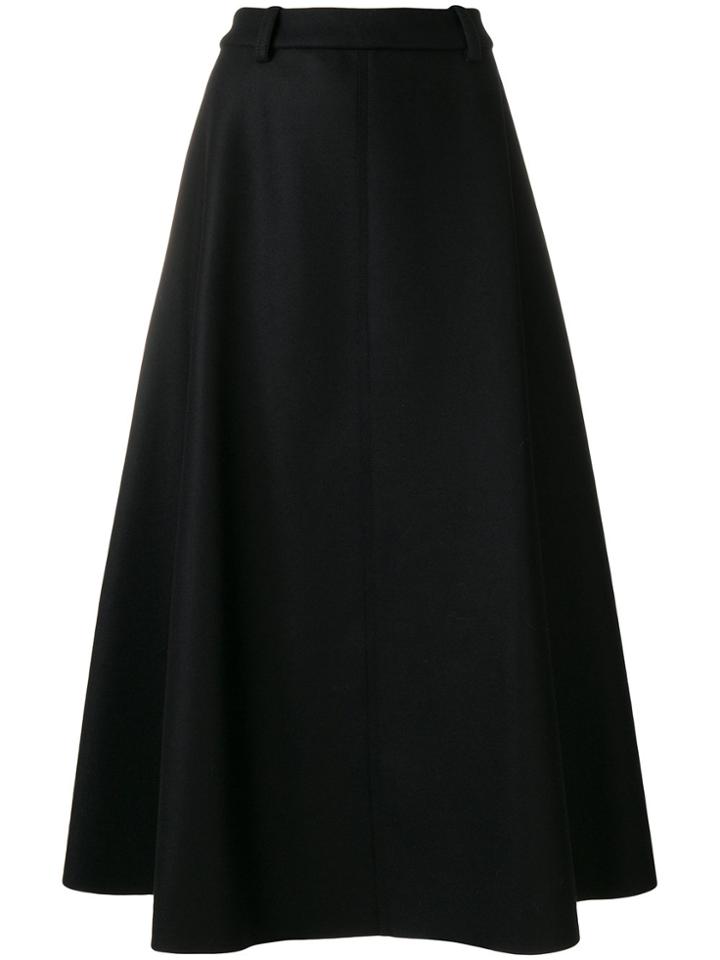 Aalto Flared Knitted Skirt - Black
