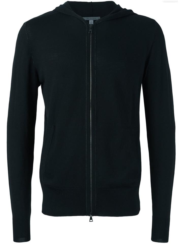 John Varvatos Hooded Sweater - Black
