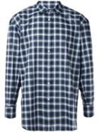 H Beauty & Youth Checked Shirt, Men's, Size: Large, Blue, Cotton