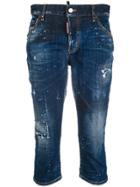 Dsquared2 Slouch Pedal Pusher Jeans - Blue