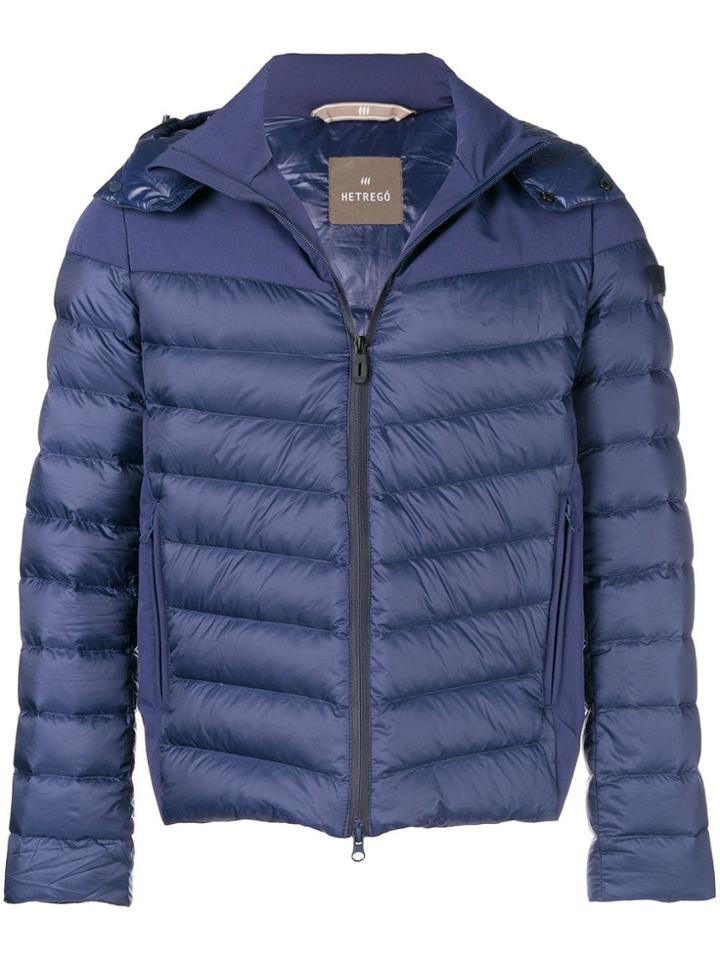 Hetregò Hooded Down Jacket - Blue