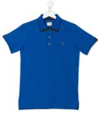 Armani Junior - Teen Logo Polo Shirt - Kids - Cotton - 14 Yrs, Blue