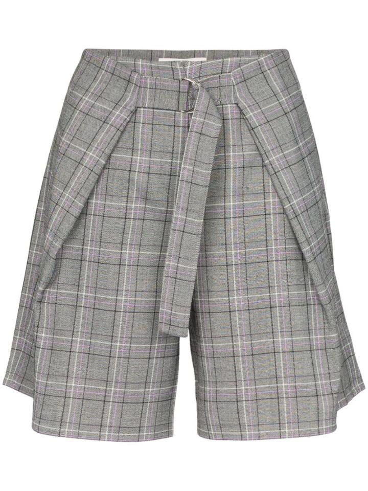 Tibi James Check Shorts - Multicolour