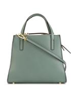 Marni 9 To 5 Tote, Women's, Green, Calf Leather