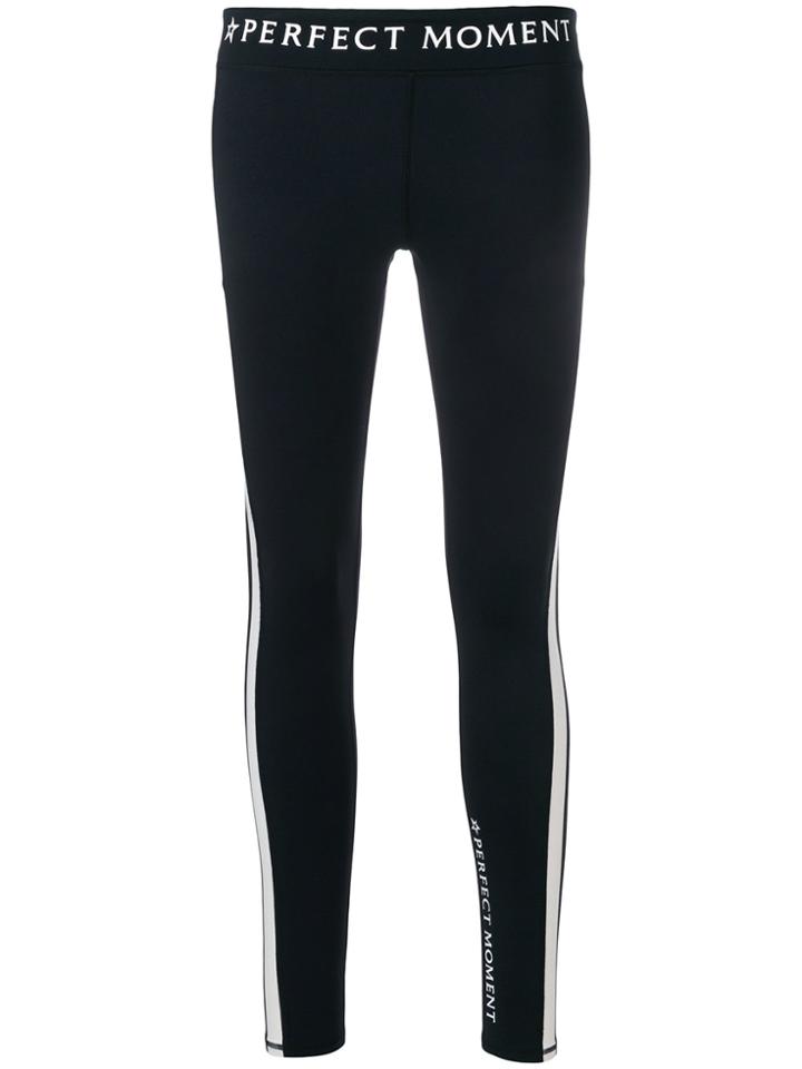 Perfect Moment Star Print Leggings - Black