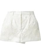 Dolce & Gabbana Cut-out Embroidered Brocade Shorts