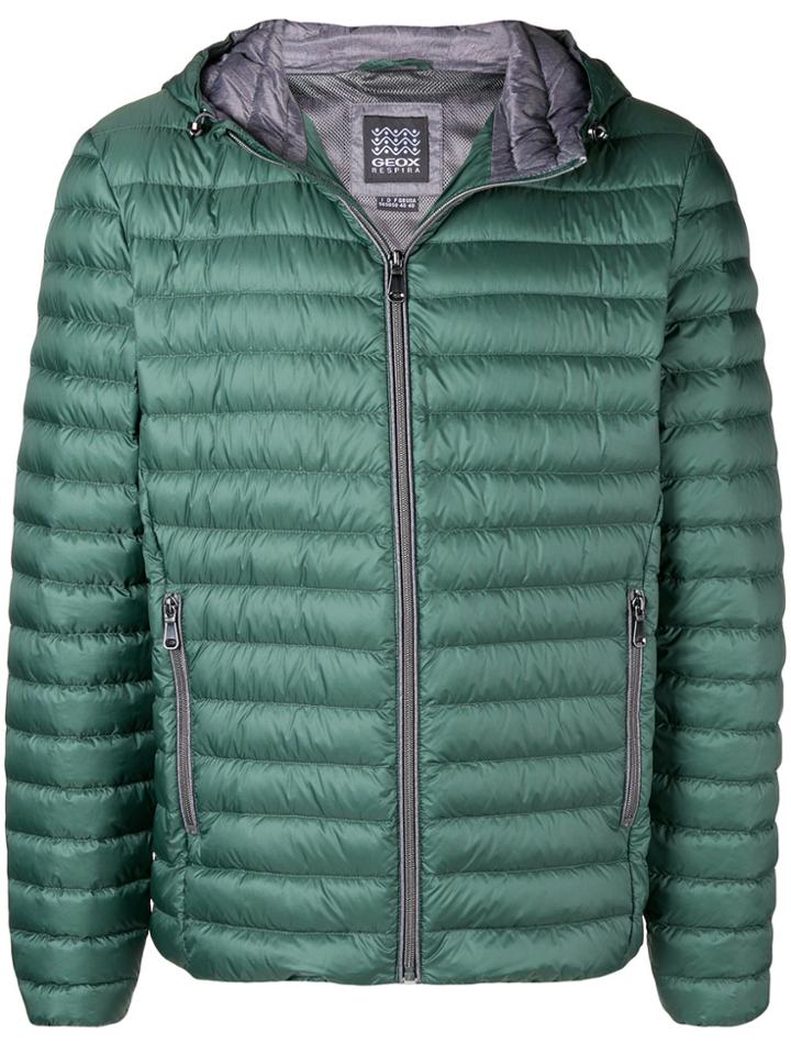 Geox Padded Hooded Jacket - Green