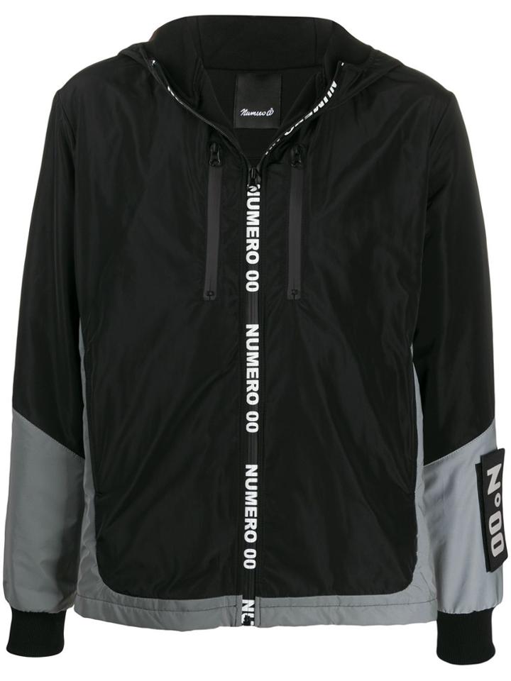 Numero00 Logo Print Jacket - Black
