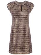 Chanel Vintage Knitted Fitted Dress - Gold