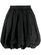 Msgm Puff Mini Skirt - Black
