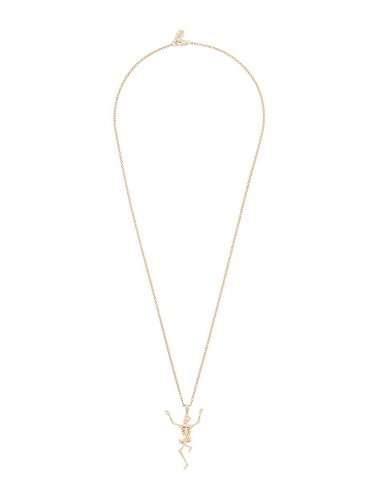 Alexander Mcqueen Dancing Skeleton Necklace - Metallic