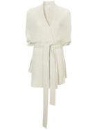 Le Kasha Belted Shortsleeved Cardigan - Brown