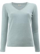 Maison Ullens V-neck Jumper - Blue