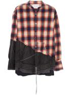Greg Lauren Contrast Distressed Shirt - Black